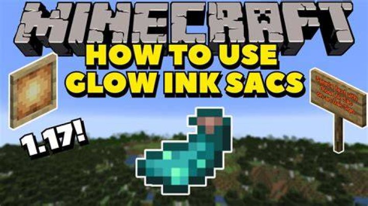 How to use glow ink in minecraft