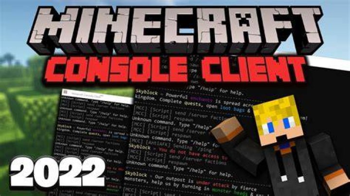 How to use minecraft console client
