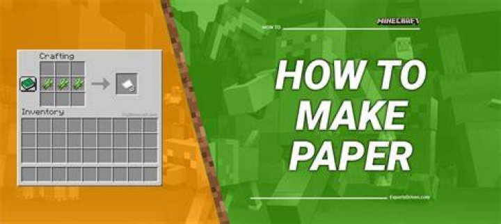 How to use paper in minecraft