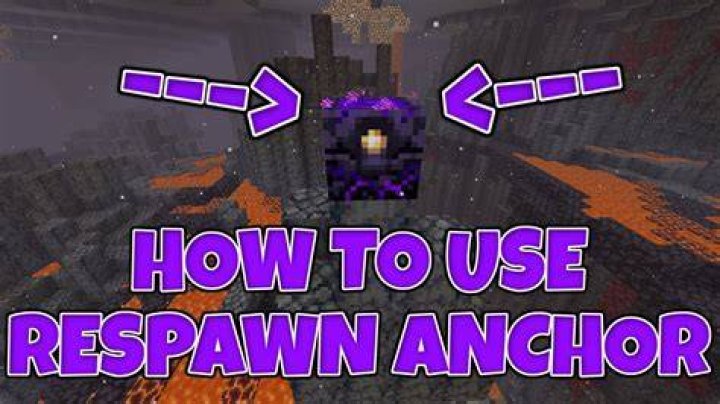 How to use respawn anchor in minecraft