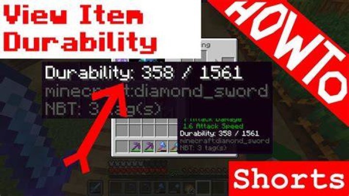 How to view durability in minecraft