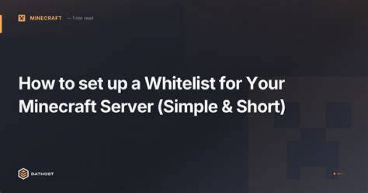 How to whitelist players on minecraft server