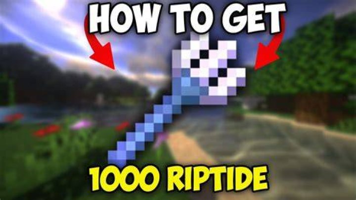 In minecraft what does riptide do