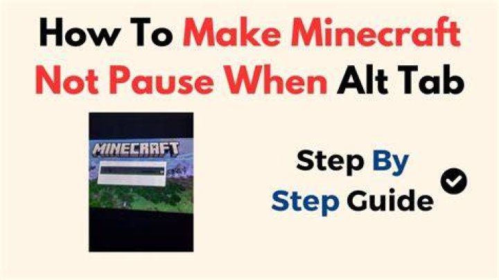 Minecraft freezes when i alt tab