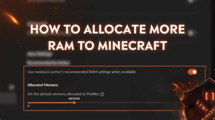 Minecraft how much ram to allocate