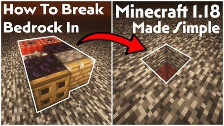 Minecraft how to break bedrock in survival