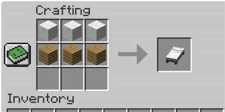 Minecraft how to craft a bed