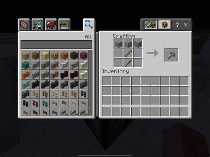 Minecraft how to craft a pickaxe