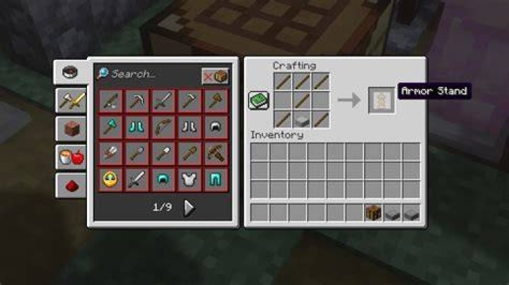 Minecraft how to craft armor stand