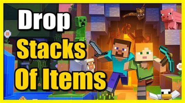 Minecraft how to drop a whole stack