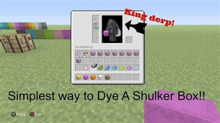 Minecraft how to dye shulker boxes