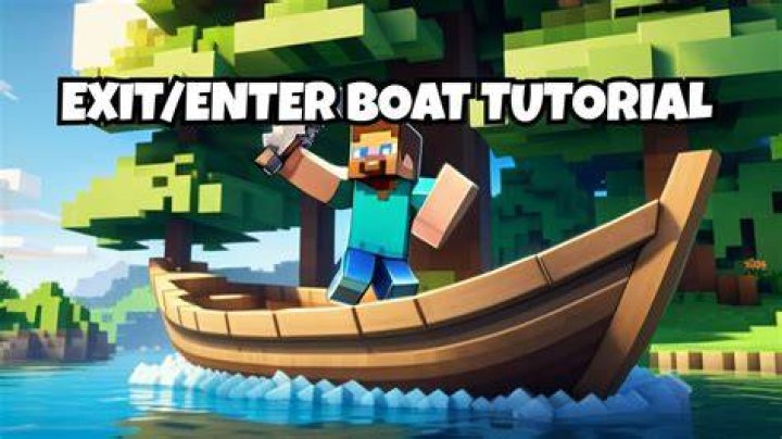 Minecraft how to exit a boat