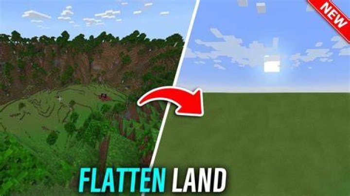 Minecraft how to flatten land fast