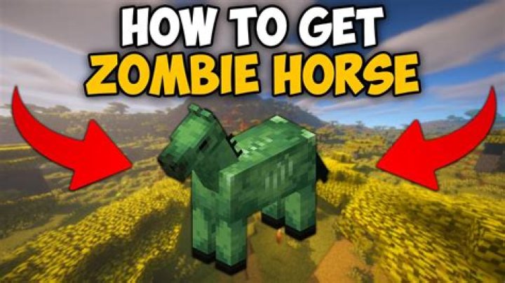 Minecraft how to get a zombie horse