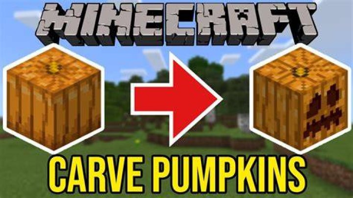 Minecraft how to get carved pumpkin