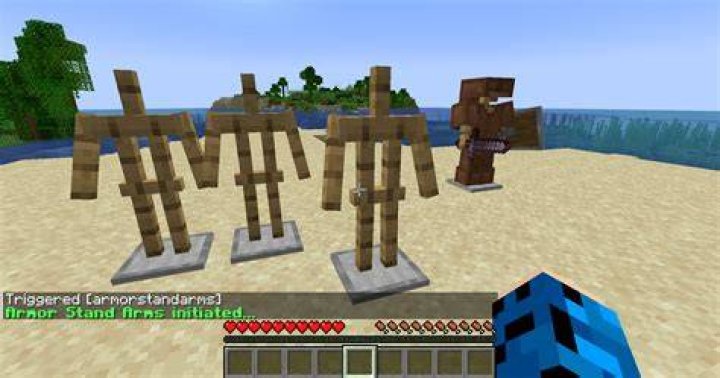Minecraft how to give armor stands arms