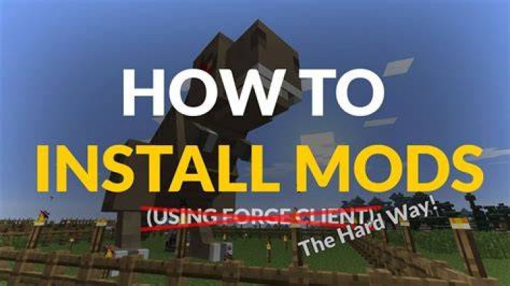 Minecraft how to install mods without forge