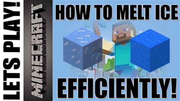 Minecraft how to keep ice from melting