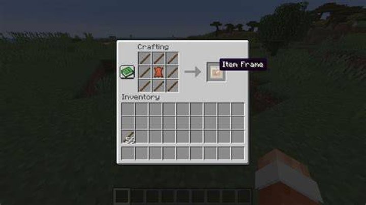 Minecraft how to make a frame