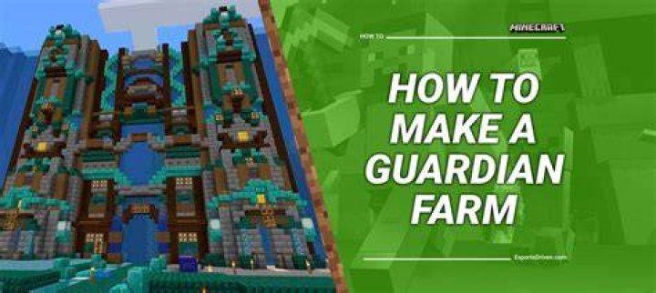 Minecraft how to make a guardian farm