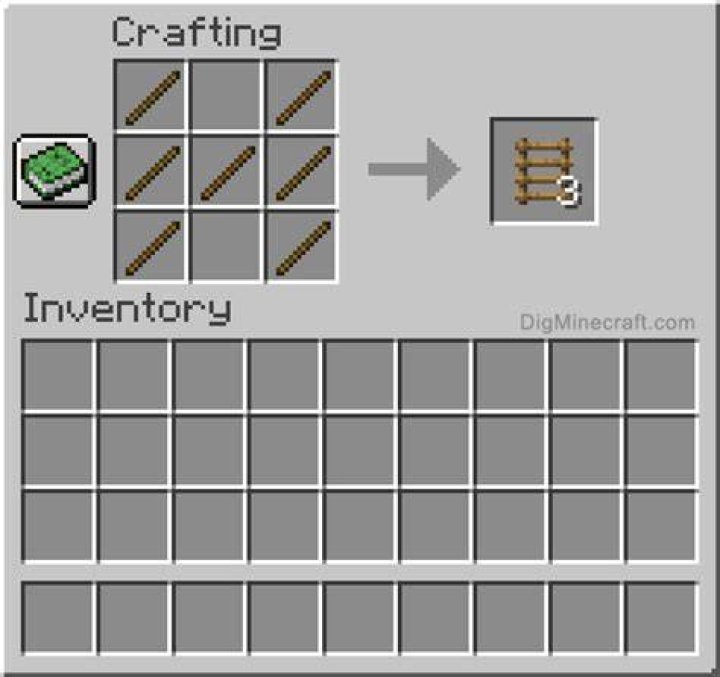 Minecraft how to make a ladder