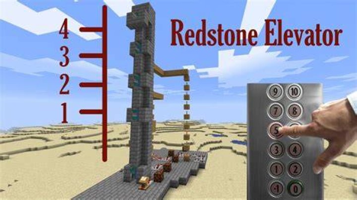 Minecraft how to make a redstone elevator