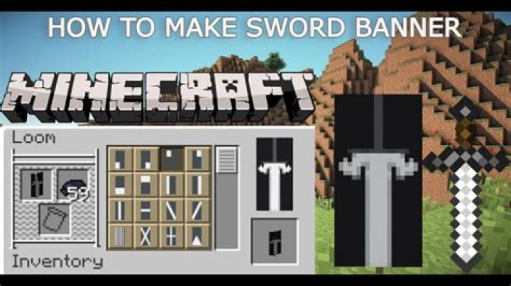 Minecraft how to make a sword banner
