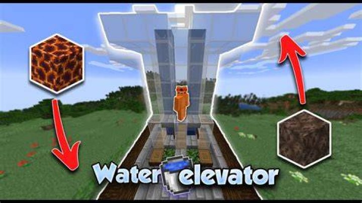 Minecraft how to make a water elevator