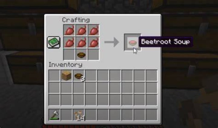 Minecraft how to make beetroot soup