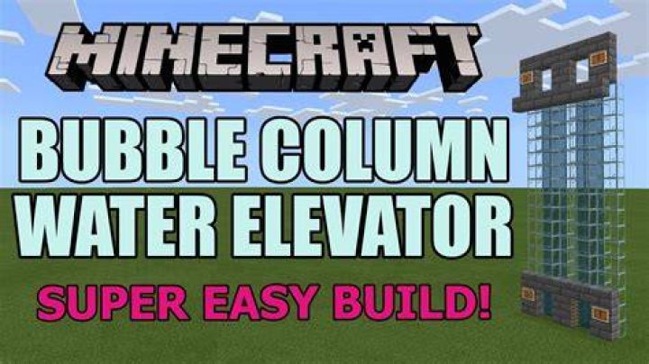 Minecraft how to make bubble column