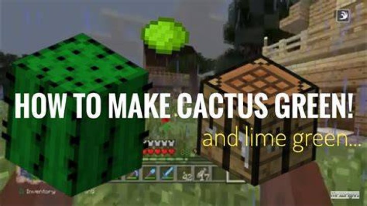 Minecraft how to make cactus green