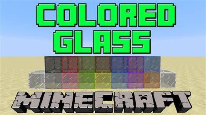 Minecraft how to make colored glass