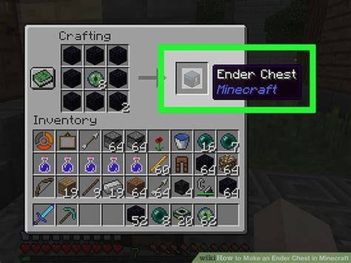 Minecraft how to make ender chest