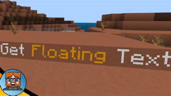Minecraft how to make floating text