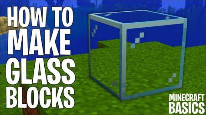 Minecraft how to make glass block