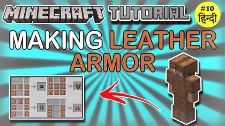 Minecraft how to make leather armor