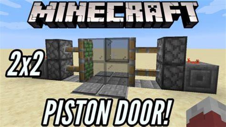 Minecraft how to make piston doors