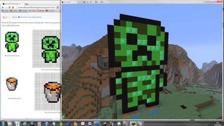 Minecraft how to make pixel art