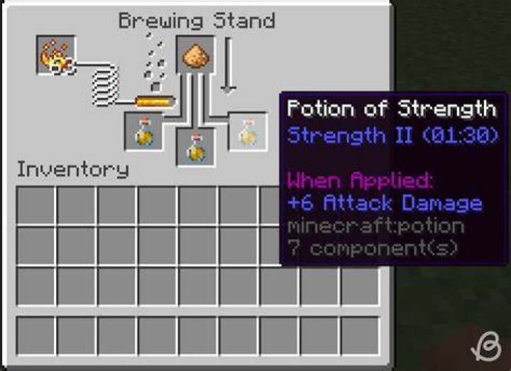 Minecraft how to make strength potion 2