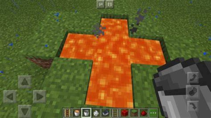 Minecraft how to pick up lava
