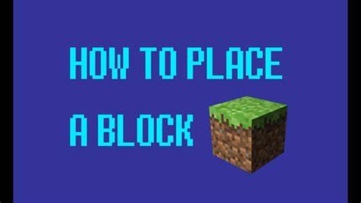 Minecraft how to place a block