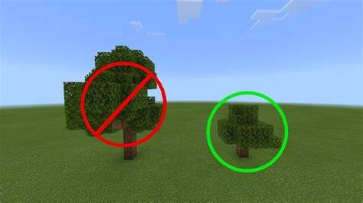 Minecraft how to prevent big trees