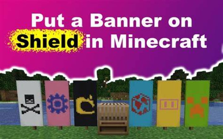 Minecraft how to put banner on shield