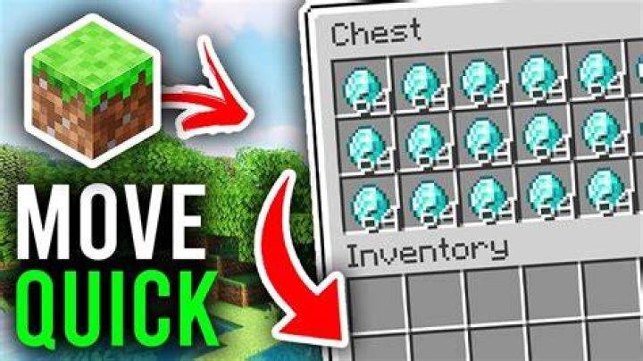 Minecraft how to quickly move items