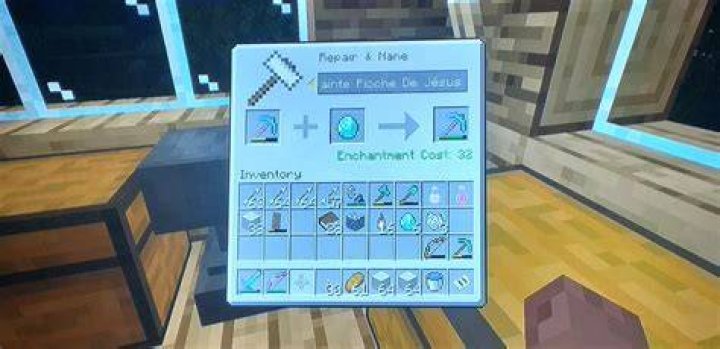 Minecraft how to repair diamond pickaxe