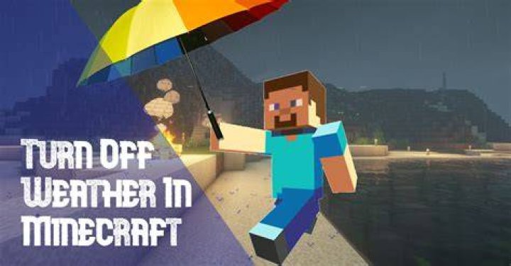 Minecraft how to turn off weather