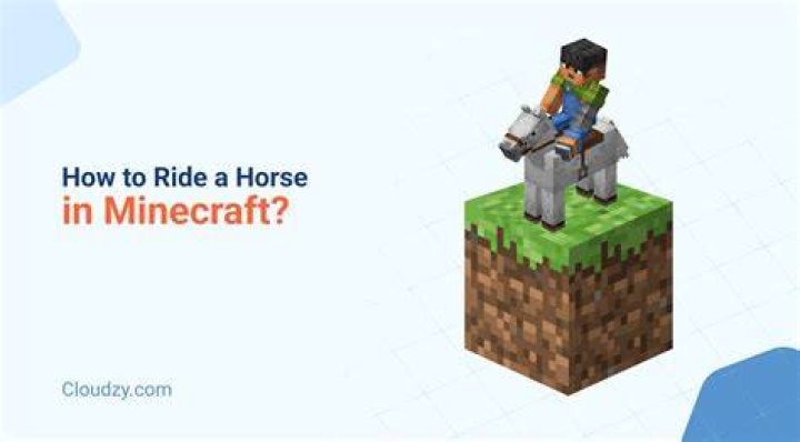Minecraft pe how to ride a horse