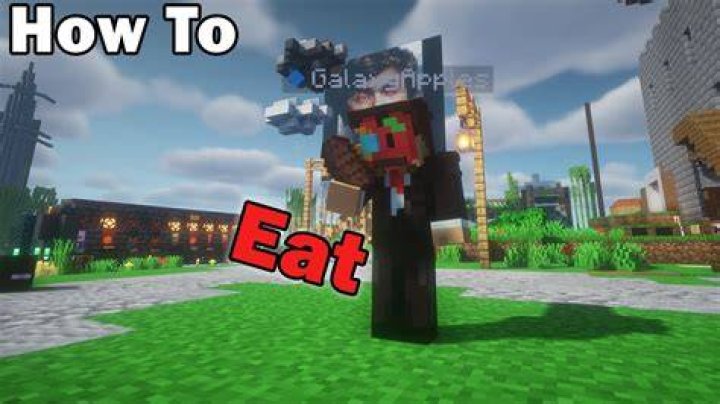 Minecraft pocket edition how to eat