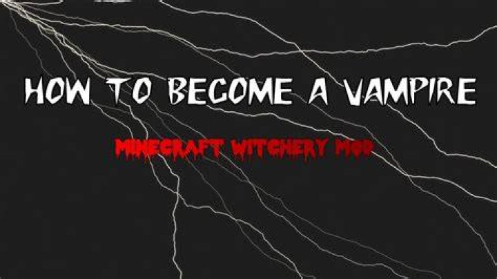 Minecraft witchery how to become a vampire