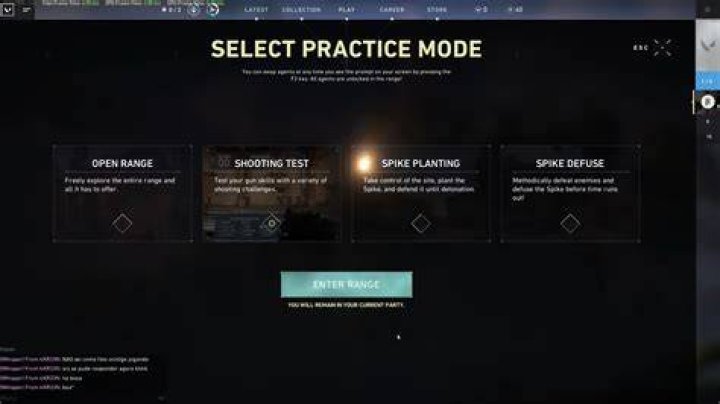 Valorant why is shooting range disabled